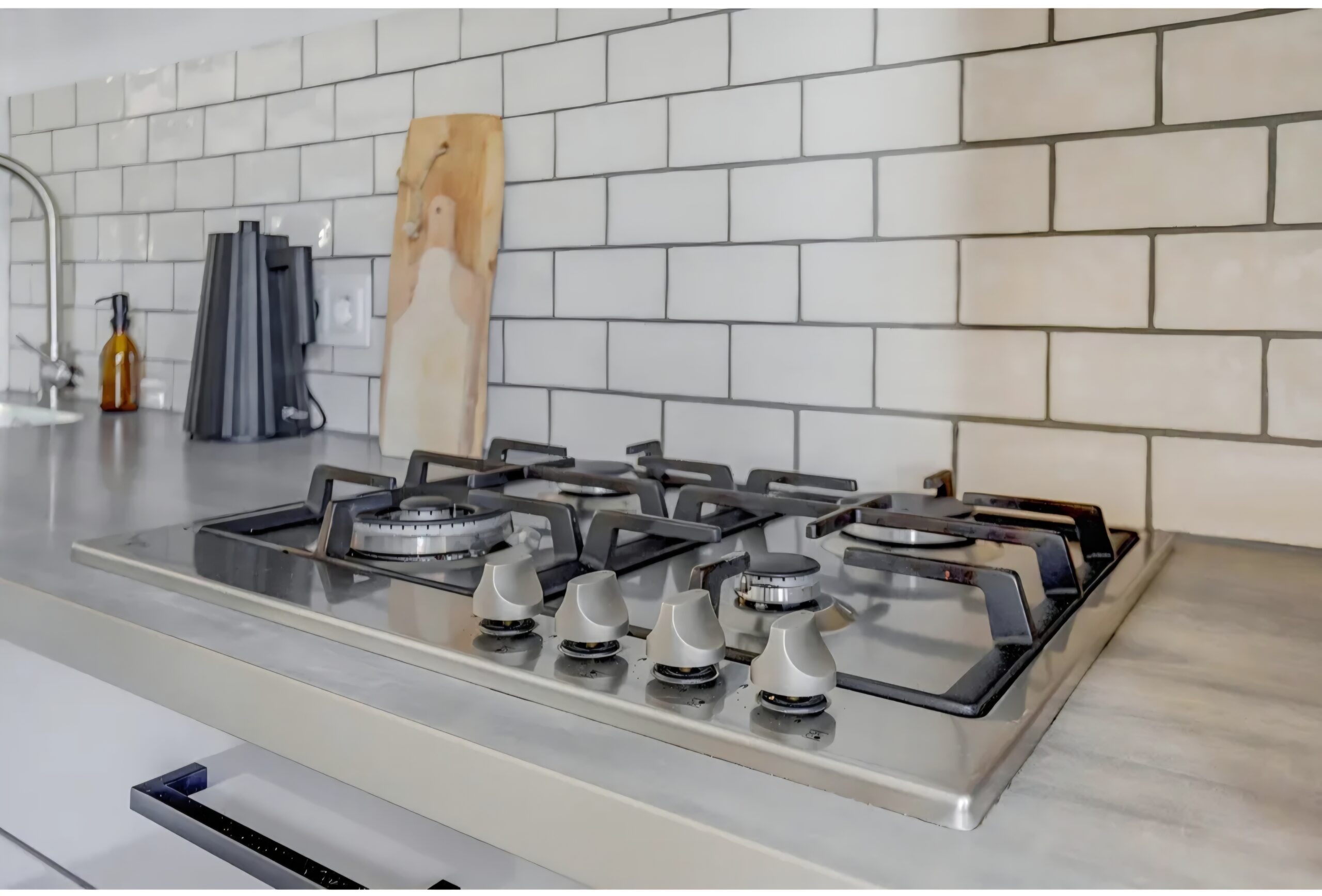 Moderne taupe/zandbeige hoogglans keuken2,70 meter - Afbeelding 2