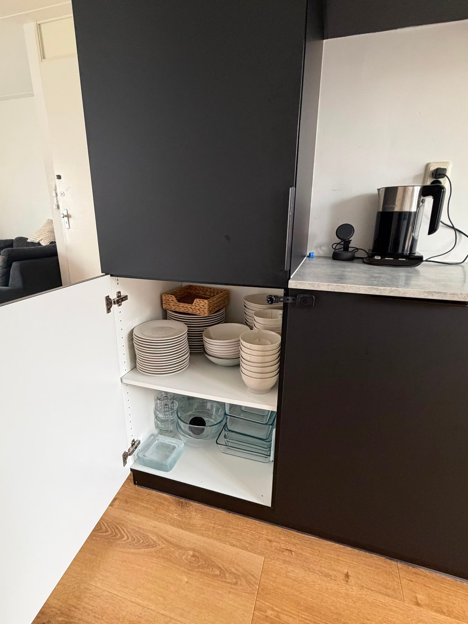 Luxe strakke Moderne mat zwarte KVIK keuken 3,60m incl. Bosch apparatuur - Afbeelding 5