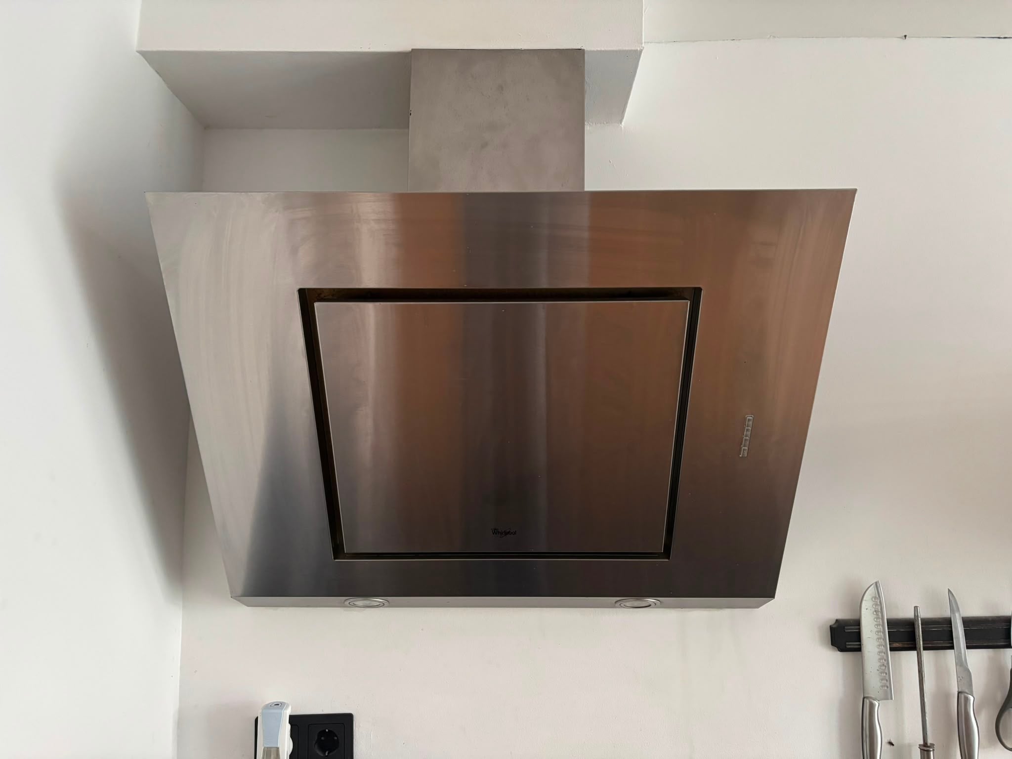 Moderne mat taupe rechte keuken - Afbeelding 4