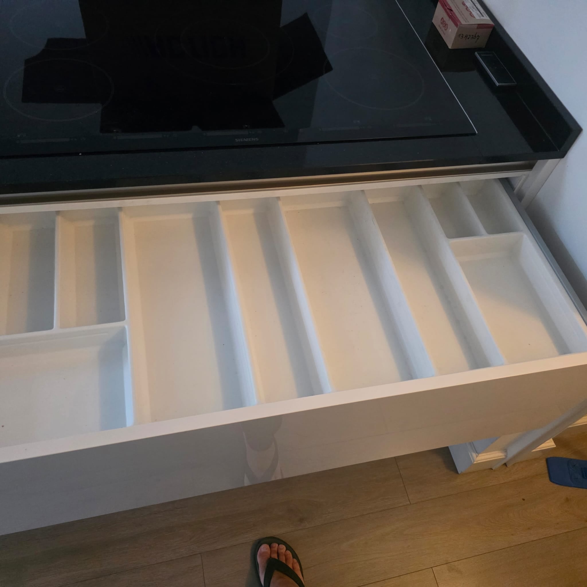 Luxe Duitse Siematic witte hoogglans eilandkeuken - Afbeelding 12