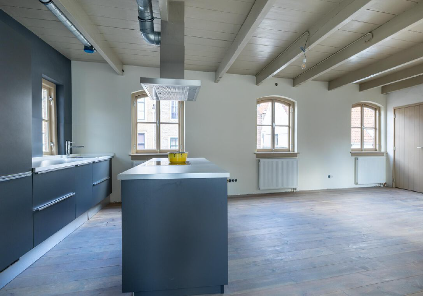 Moderne Bruynzeel mat grijze eilandkeuken - Afbeelding 2