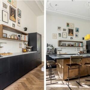 PRACHTIGE LUXE EILANDKEUKEN BRONS / ZWART