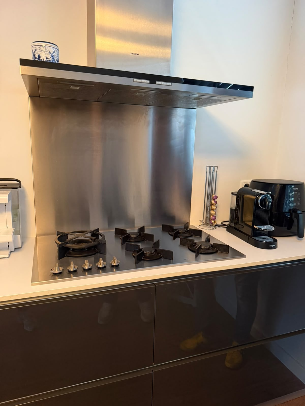 ANTRACIETGRIJZE HOOGGLANS DUBBELWANDIGE KEUKEN - Afbeelding 9
