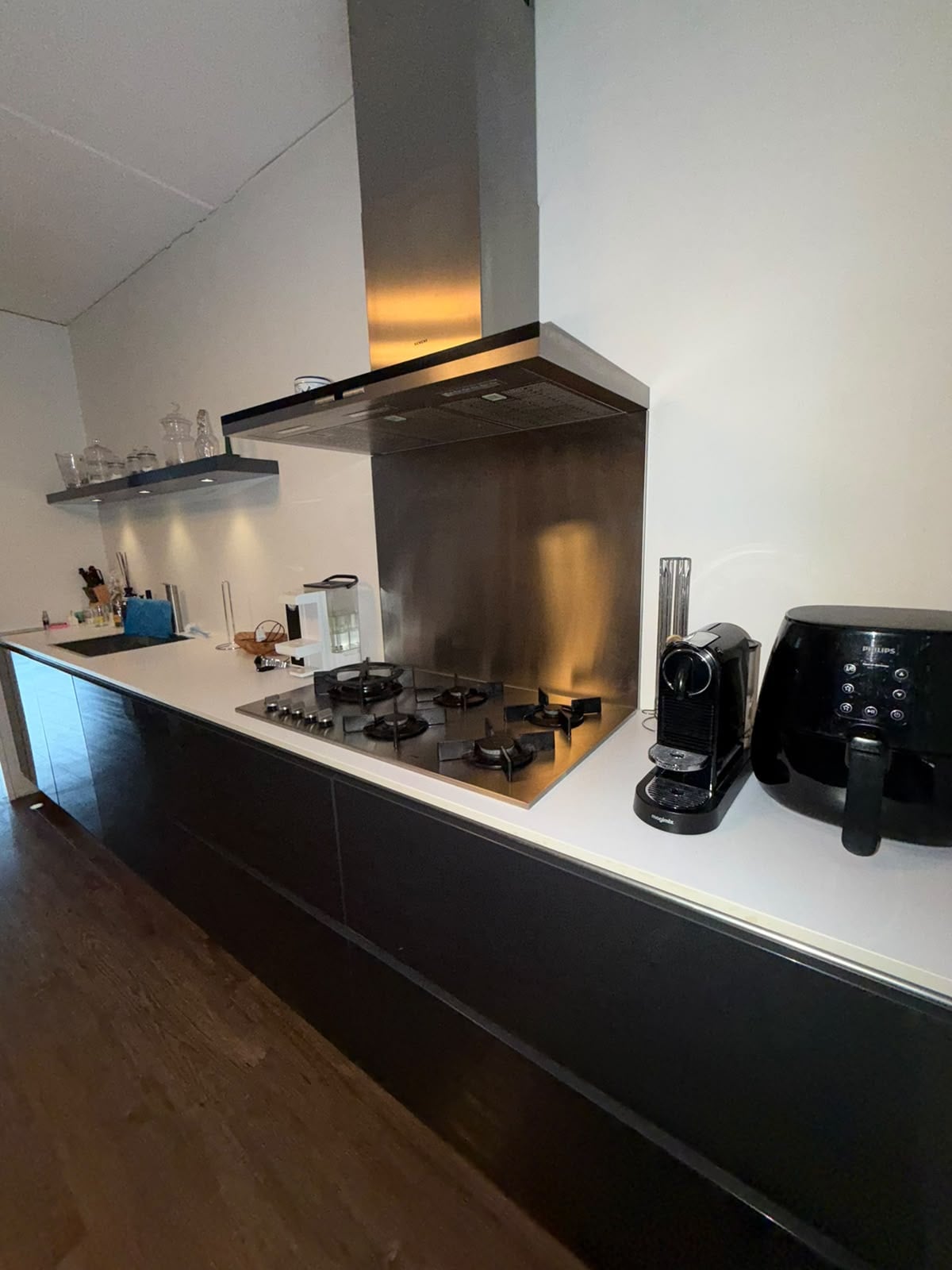 ANTRACIETGRIJZE HOOGGLANS DUBBELWANDIGE KEUKEN - Afbeelding 7