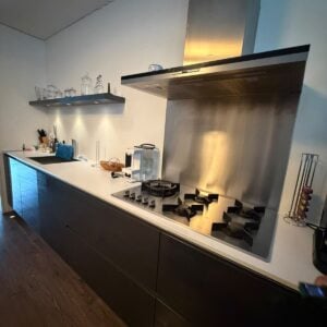 ANTRACIETGRIJZE HOOGGLANS DUBBELWANDIGE KEUKEN