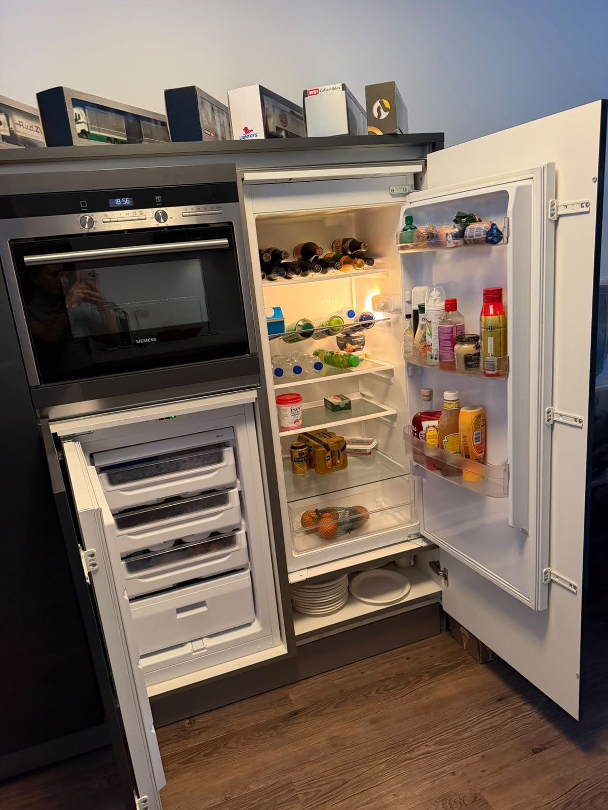 ANTRACIETGRIJZE HOOGGLANS DUBBELWANDIGE KEUKEN - Afbeelding 4