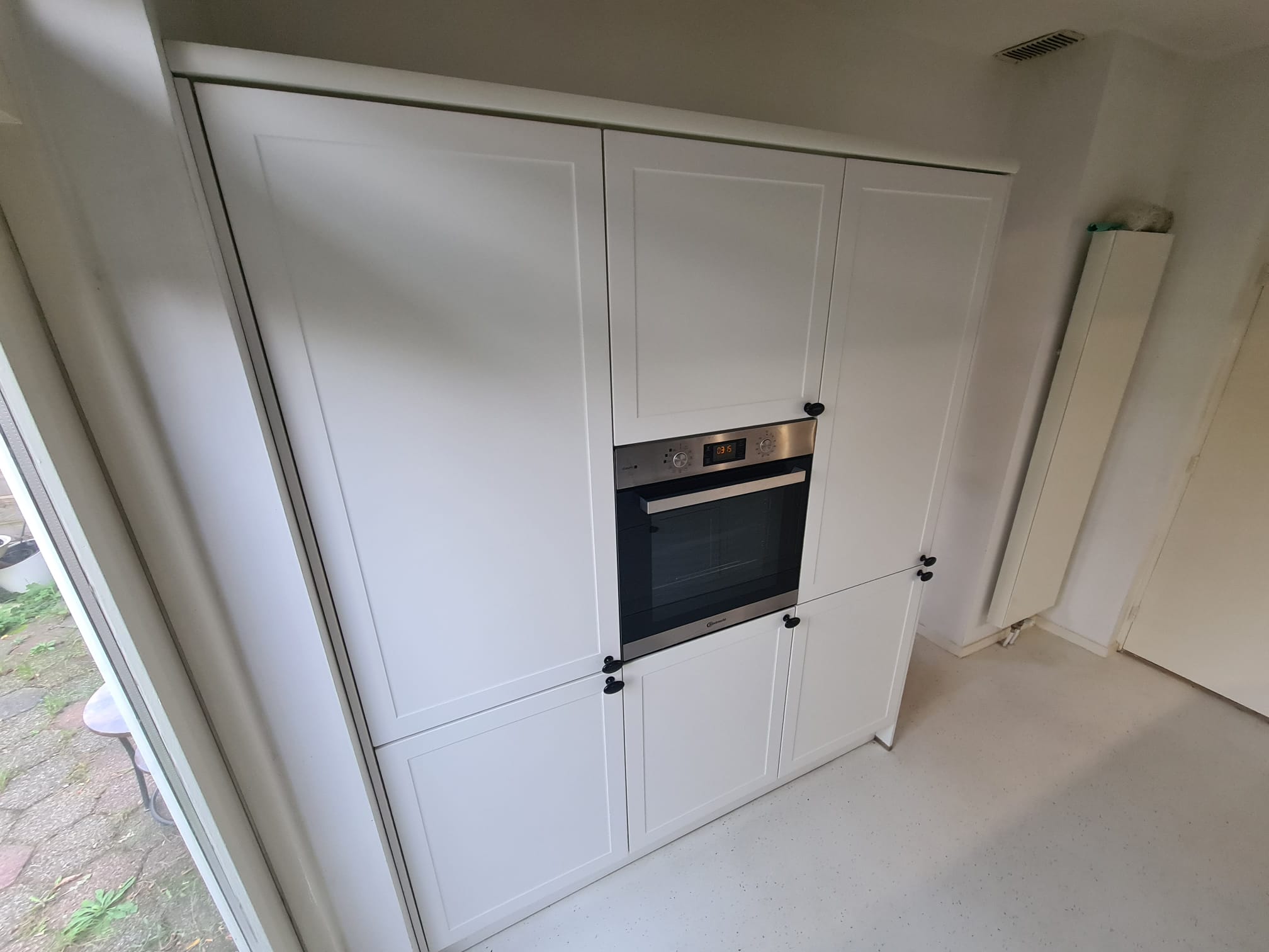 Mooie Brocante Mat Witte Dubbelwandige Keuken incl. AEG Apparatuur TOP DEAL - Afbeelding 6