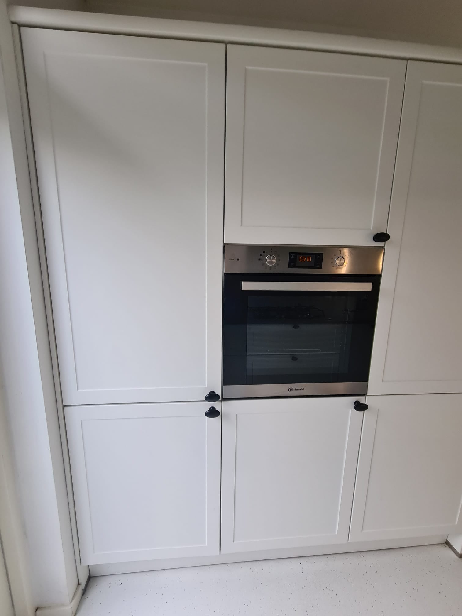 Mooie Brocante Mat Witte Dubbelwandige Keuken incl. AEG Apparatuur TOP DEAL - Afbeelding 5