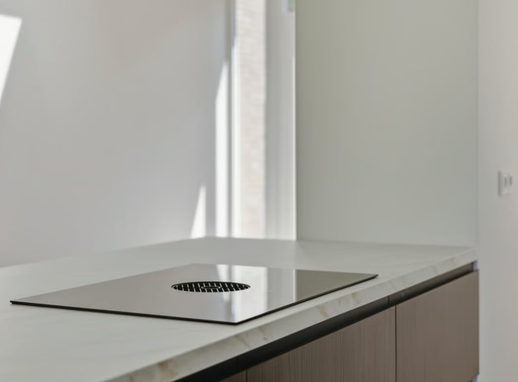 Luxe Greeploze Walnoot Eilandkeuken incl. BORA - Afbeelding 8