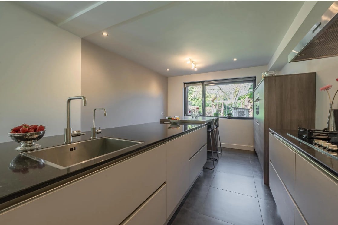 Luxe Zandkleur/Houtlook Eilandkeuken +graniet - Afbeelding 7