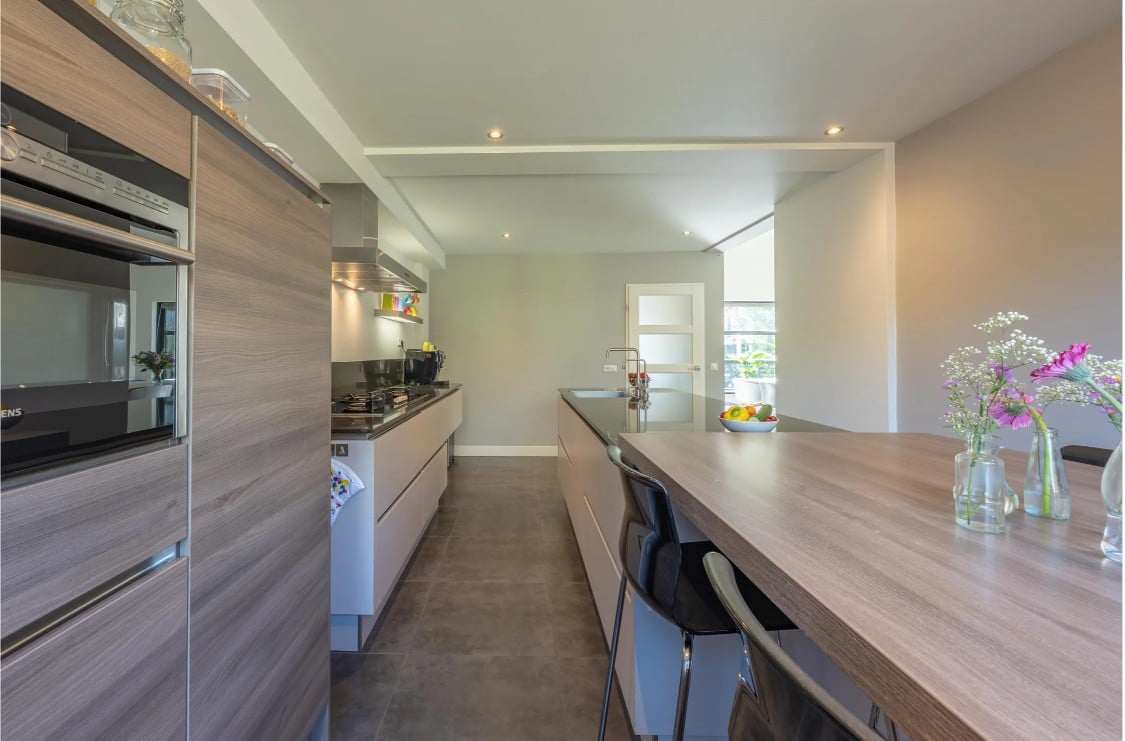 Luxe Zandkleur/Houtlook Eilandkeuken +graniet - Afbeelding 6