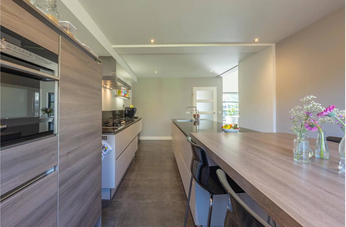 Luxe Zandkleur/Houtlook Eilandkeuken +graniet - Afbeelding 4