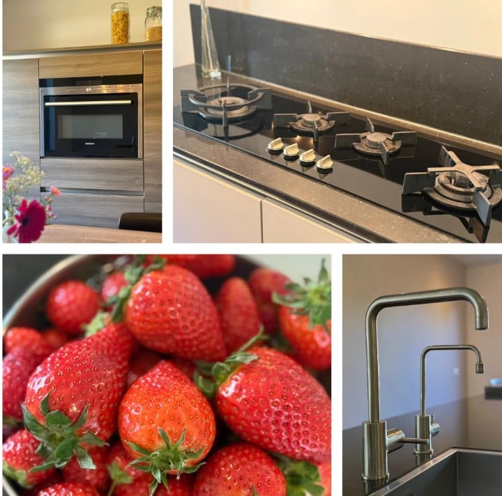 Luxe Zandkleur/Houtlook Eilandkeuken +graniet - Afbeelding 5